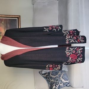 Maxsport Women's Long Floral Cardigan